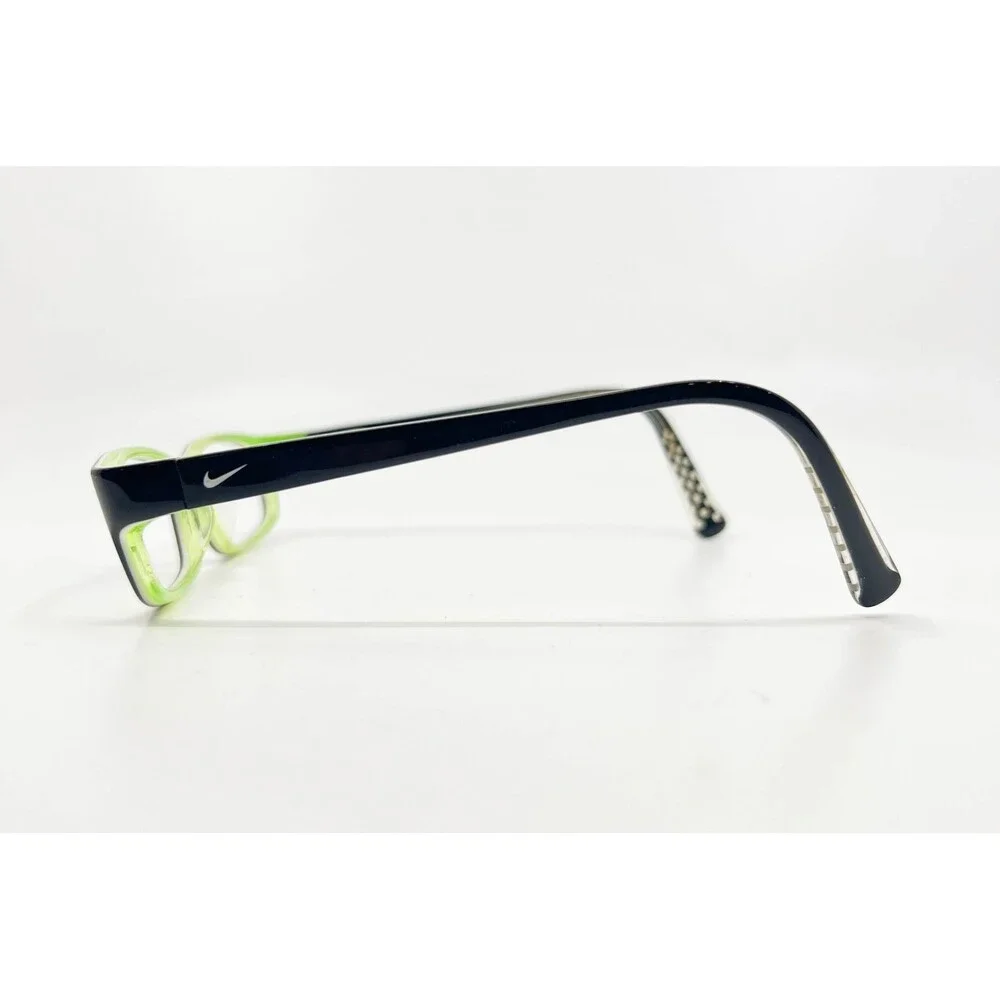 Nike 3515 Eyeglasses Kids Black Green Rectangle Full Rim Optical Frame 50-15-135